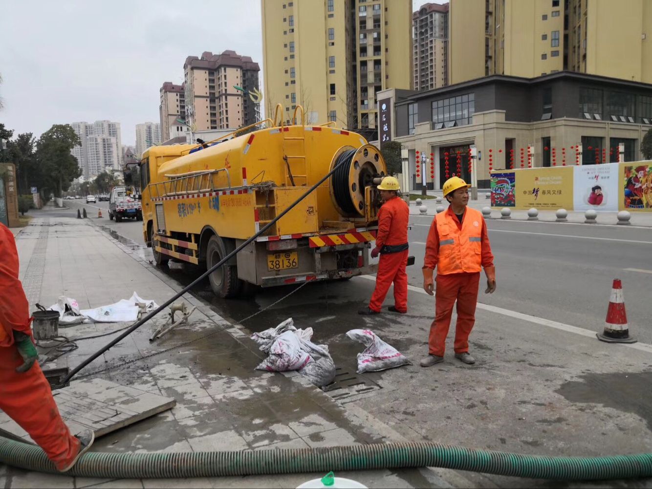 南漳排污管道清淤-管道清洗